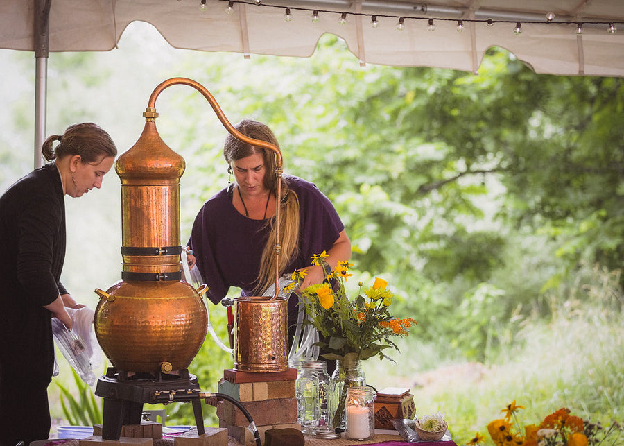 June 29th / 10am-6pm / Aromatic Distillation: A Ritual Journey of Self-Reflection with Erika Galentin, MNIMH, RH (AHG)