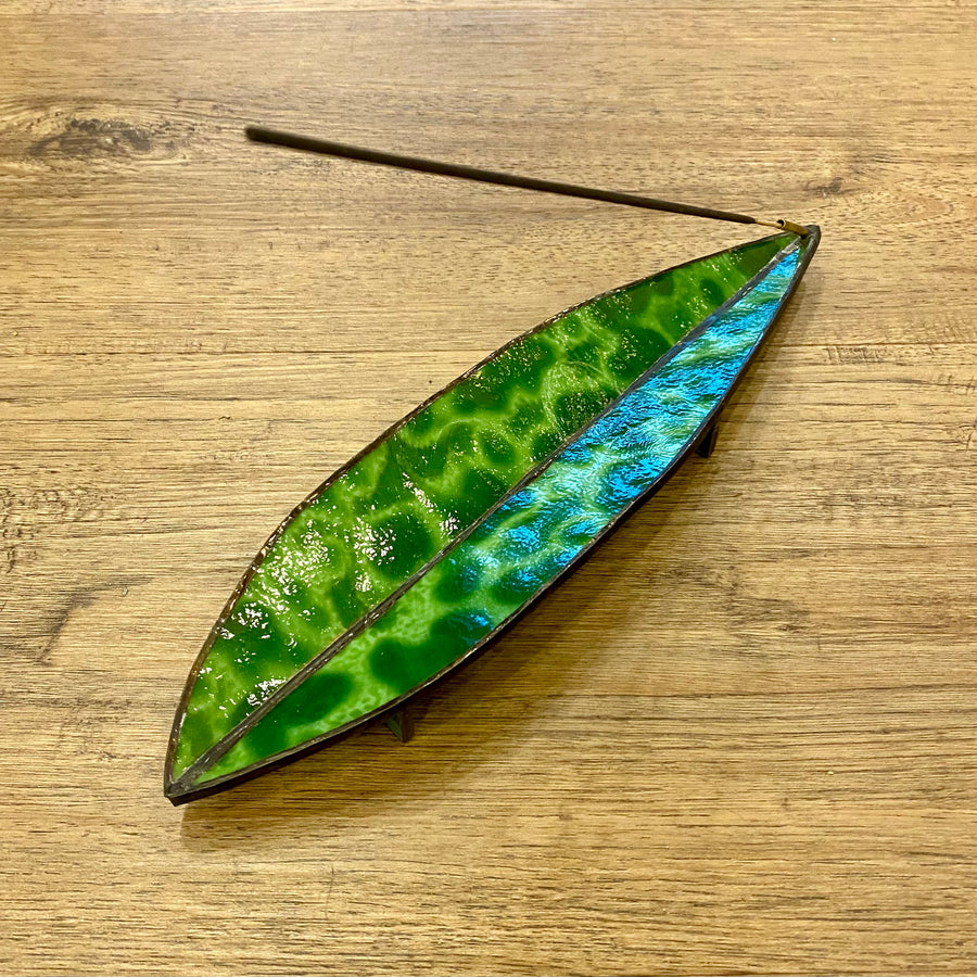Stained Glass Incense Holder (Bright Glassworks)