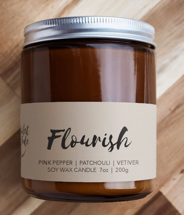 Flourish Candle (Violet & Jade)