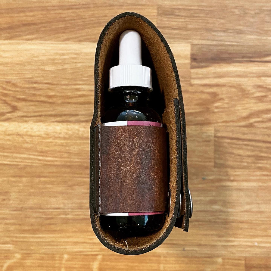 Leather Herbal Travel Case