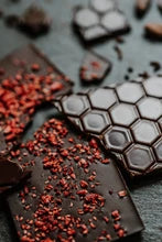 70% Raspberry Dark Chocolate Bar